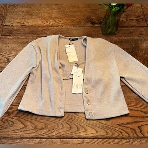 Zara 2 piece sweater and bra top